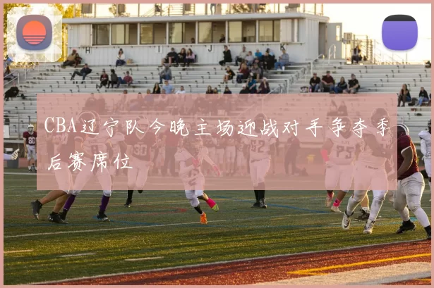 CBA辽宁队今晚主场迎战对手争夺季后赛席位